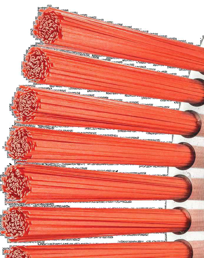 Ceramic fibre deburring brushes